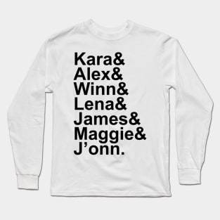 SG Characters Names Long Sleeve T-Shirt